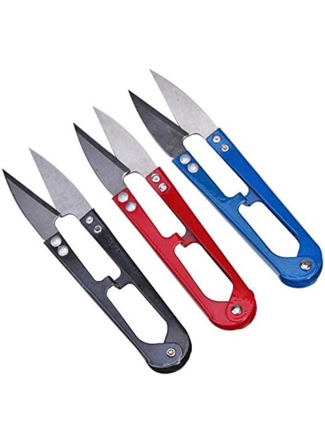 Mini Sewing Scissors, Multi-Colour, Metal Handle Perfect for All Precision Cutting Needs in Sewing Projects and Crafts Suitable for Prolonged Use Without Hand Strain - Image 1
